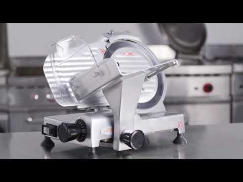 Hakak Semi-automatic Meat Slicer/Rebanador/Affettatrice - Built-in Blade Sharpener/SS Blade