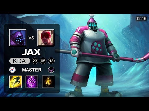 Jax vs Lee Sin Top - KR Master - Patch 12.16 Season 12
