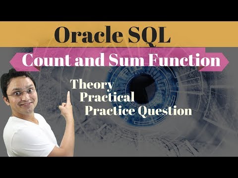 Tutorial53 Count And Sum Aggregate Function In Oracle Sql Database Group By Function In Sql