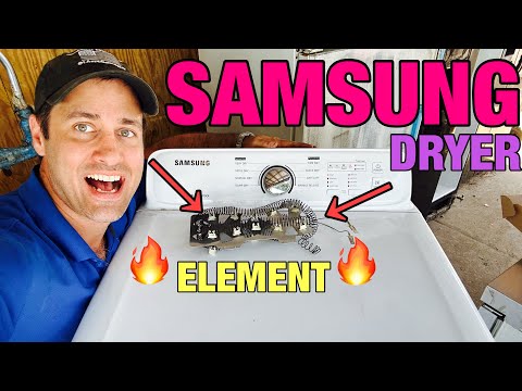 This Samsung Dryer Runs But Is Not Heating | Quick Heating Element Repair | DV40J3000EW/A2-02 | 