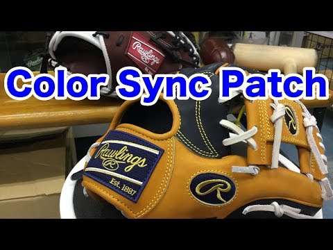 Rawlings color sync patch gloves #1532 Video