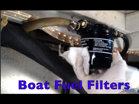 CHANGING BOAT FUEL FILTERS, Racor, Attwood, Sierra Fuel Water Separators. By Sea Flush
