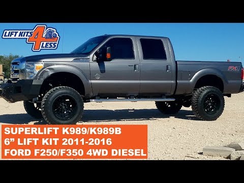 SuperLift K989/K989B 6" Lift Kit for 2011-2016 Ford F-250/F-350 4WD Diesel