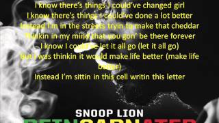 Snoop Lion - Tired of Running (feat. Akon) REINCARNATED screen lyrics