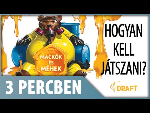 3 Percben // A Mackók és Méhek Játékszabályainak Alapjai - :: DRAFT :: Társasjáték vlog