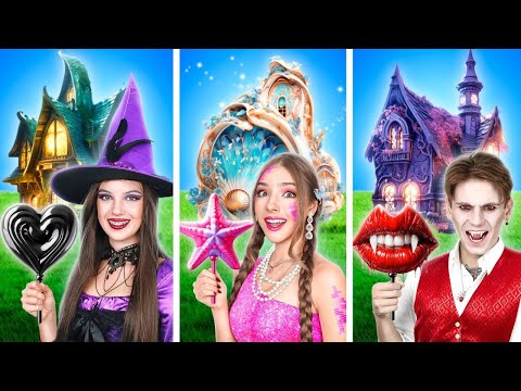 Mermaid VS Witch VS Vampire || I Was Adopted by a Vampire