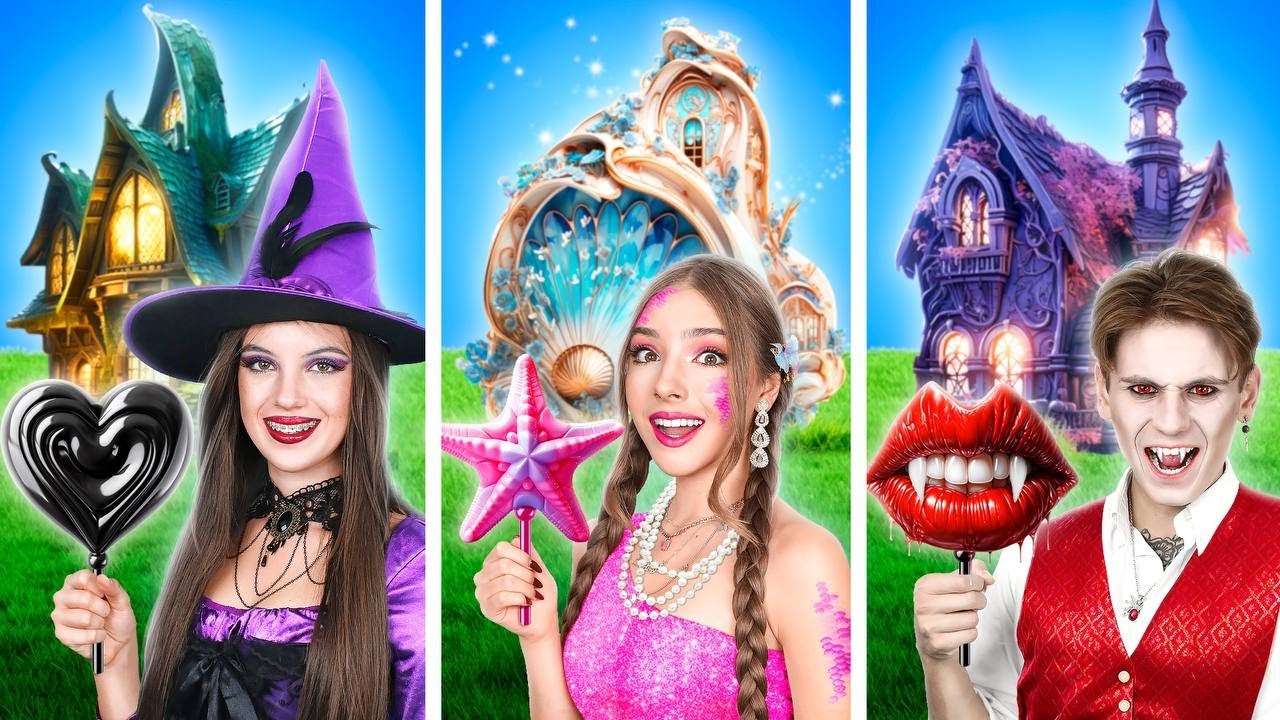 Mermaid VS Witch VS Vampire || I Was Adopted by a Vampire