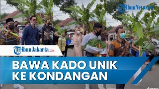 Viral di Medsos, Aksi Rombongan Bawakan Anak Bebek hingga Pohon Pisang saat Datangi Kondangan Teman