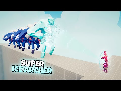 SUPER ICE ARCHER DEFENDS THE BRIDGE VS EVERY FACTION | TABS MODDED GAMEPLAY