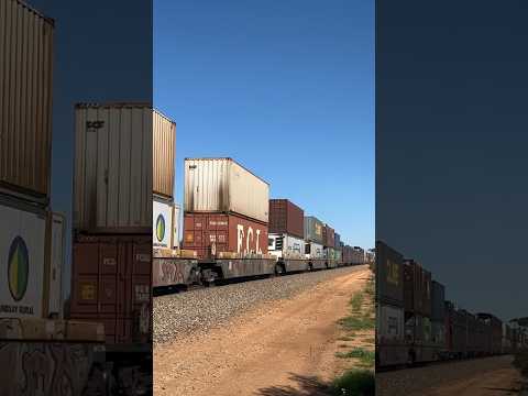 TRAINS AM22 Pacific National Double Stacking! 2MP5 NR86 NR70 at Mallala, South Australia