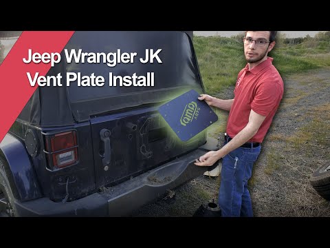 Jeep JK Spare Tire Removal and Vent plate Install - Vent plate Review