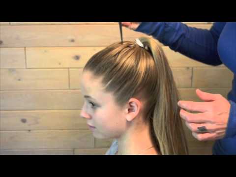 Smoothing a bump in a pony tail