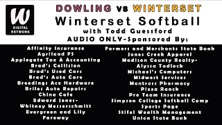 Varsity Softball-Dowling vs Winterset