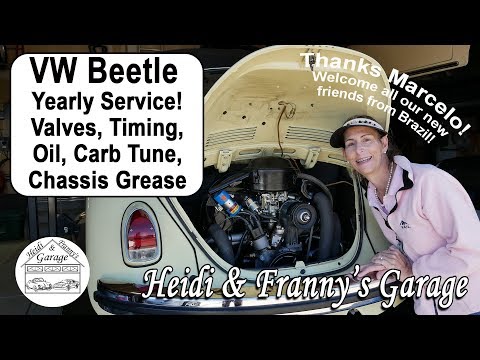 VW Beetle Full Yearly Service Tune Up DIY! Easy!