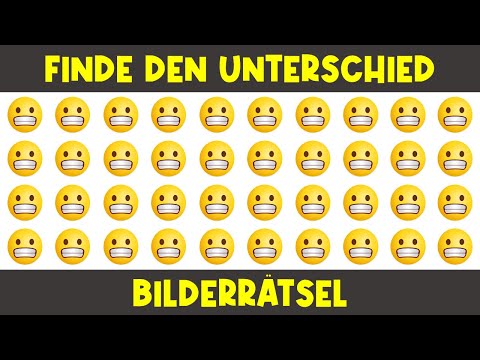 Unglaublich schwer - Finde den Fehler Rätselspiele (Emoji) - Nr. 1