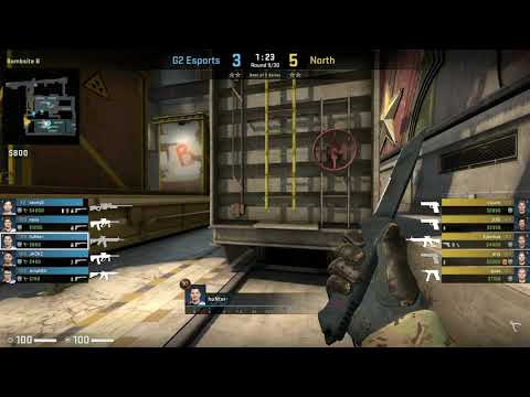 CS:GO POV Demo G2 huNter (35/13) vs North (de_train)