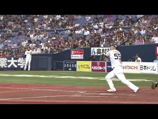 【7回裏】これぞ4番!! バファローズ・T-岡田 値千金勝ち越しタイムリー!! 2016/9/28 Bs-E