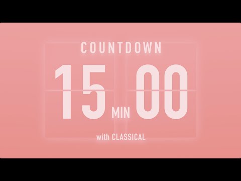 15 Minute Countdown Flip Timer 🎵 With Classical Music 🎹 Serenade Op 6 - A - Josef Suk