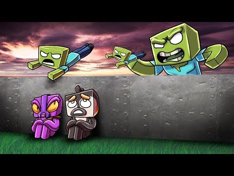 Minecraft | BUILD TO SURVIVE GIANT ZOMBIE! (Zombie Base Challenge)