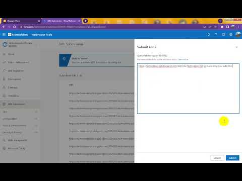 Blogspot Tubes : Advance Blogging Course10 - Blogger Post Link URL Submission To Bing Search Console