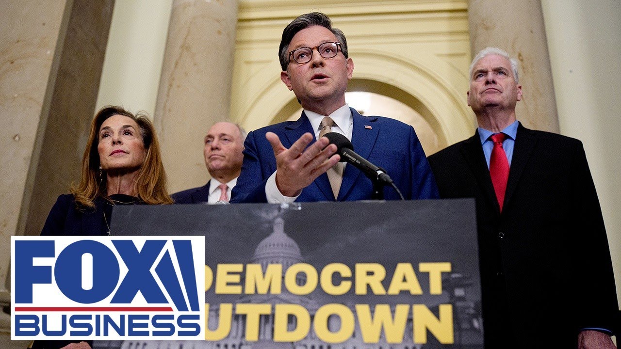 WATCH LIVE: Speaker Johnson holds presser on day 34 of Democrat-led shutdown