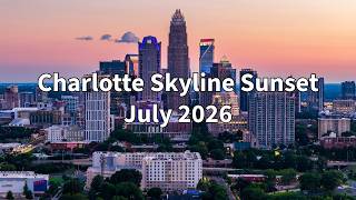 Charlotte Skyline Sunset B-Roll | 4K Drone Footage | July 2026