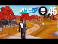45 Elimination Solo Vs Squads Win Full Gameplay Fortnite Chapter 4
