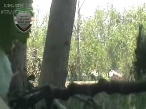 استهداف كتيبة جند الحق بقذيفة بي 82 دبابة لقوات النظام على جبهة الفوج 81 في بلدة المليحة في ريف دمشق