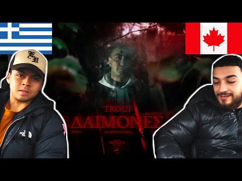 CANADIANS REACT TO GREEK RAP - Trouf x Spave x Wang x Bloody Hawk - Daimones (Official Music Video)
