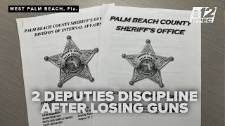 Two members of PBSO disciplined after losing their guns