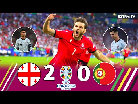 Georgia Destroyed Cristiano Ronaldo and make history  (Georgia 2 × 0 Portugal )