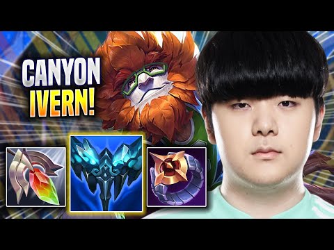 CANYON IS SO CRAZY WITH IVERN! - DK Canyon Plays Ivern JUNGLE vs Qiyana! | Season 2022