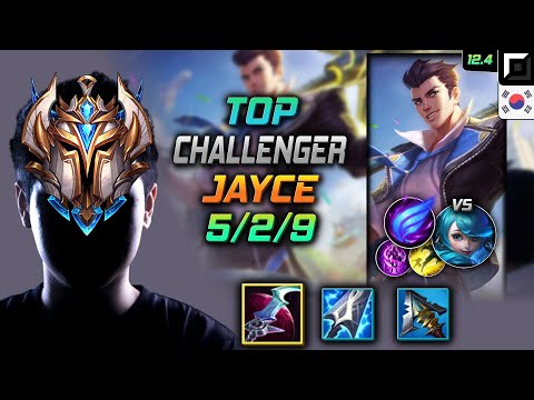 Challenger Jayce Top vs Gwen - 챌린저 탑 제이스 월식 난입 - LOL KR 12.4