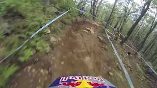 Gee Atherton's Mt St Anne Crash 2013 - Captured on Go Pro