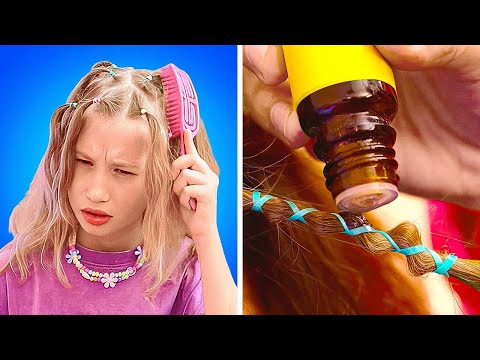💇 Hey Kids, 😍 Do You Know How To Deal With Tangled Hair? 🪮