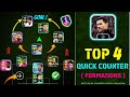 Top 4 Quick Counter Best Formations In eFootball 2024 🔥 | Xabi Alonso Quick Counter Best Formation