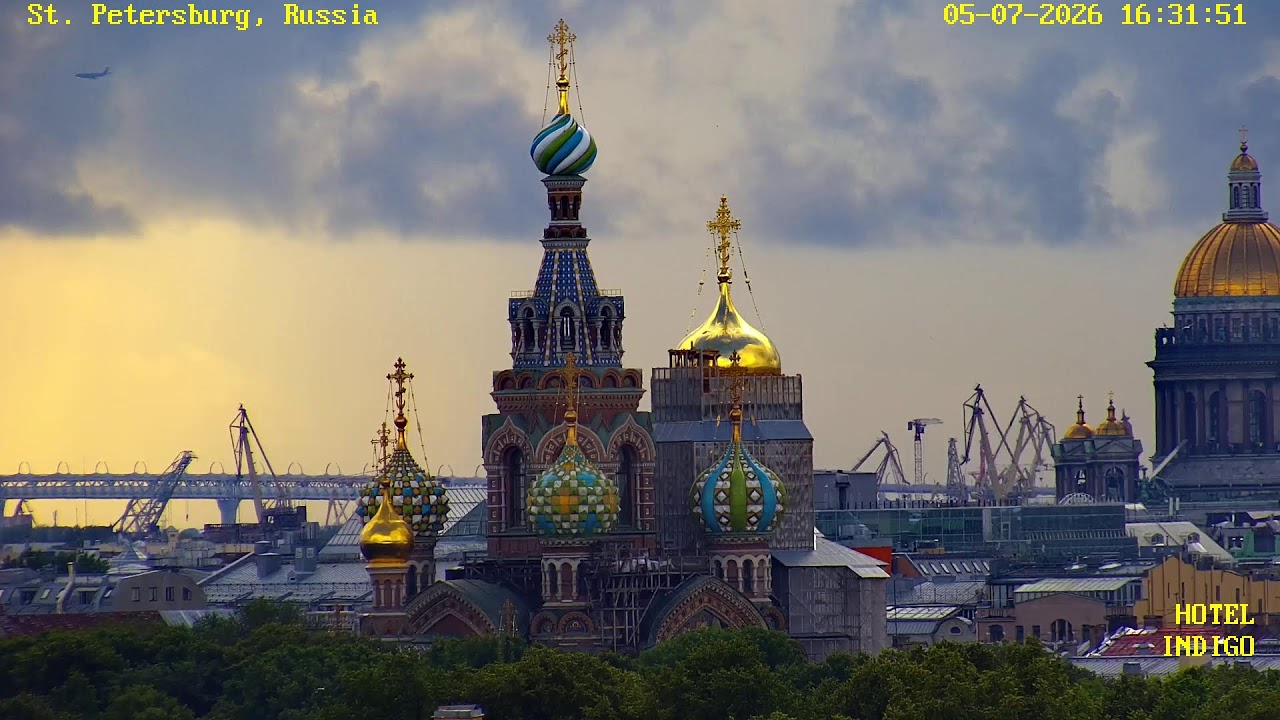 Live webcam view of Panorámica de la Catedral de San Isaac
