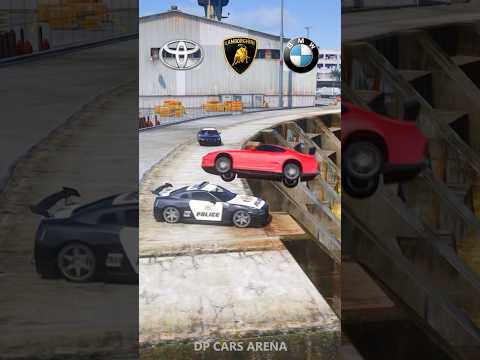 Toyota vs Lamborghini vs BMW Battle! Who Will Win? 😎☠️ #toyota #supra #lamborghini #bmw #automobile