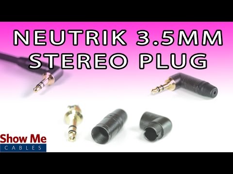 3.5mm Neutrik Right Angle Stereo Connector - DIY Project to Repair Your Audio Cable #456