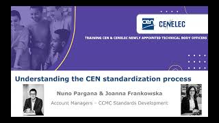 Understanding the CEN standardization process - Technical Body Officers training 2024
