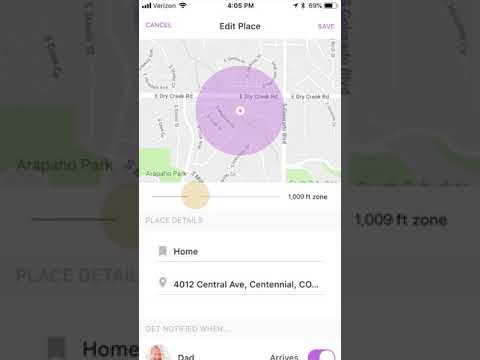 Life360 Tutorial How To Create And Edit Place Notifications