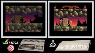 A500 vs Atari ST : SHADOW OF THE BEAST II (Side by side comparison)