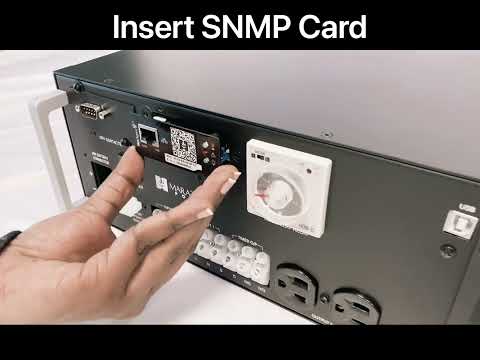 SNMP Card Installation