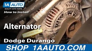 How to Replace 90 Amp Alternator 98 Dodge Durango