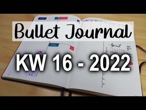Wochendeko im Bullet Journal | KW 16 - 2022 Plan with me [German/Deutsch]