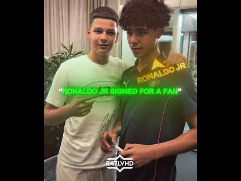 Ronaldo Jr’s Signature DNA 🧬✍️🤯