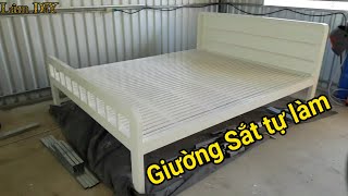 Giường sắt nhà làm, làm một lần xài một đời