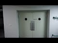 3 DOORS Amazing Schindler Bottom Drive Traction Elevator University Hospital Zürich Switzerland