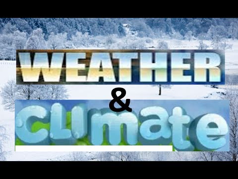 Weather Vs. Climate -Kindergarten,Preschoolers -Science for Kids