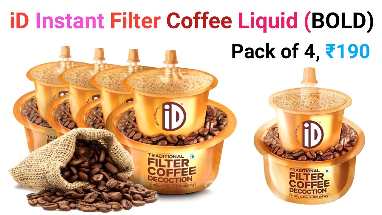 ID Instant Filter Coffee Liquid | BOLD | 150ml | Pack of 4 | ₹190